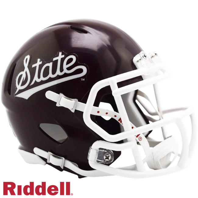 Mississippi State Bulldogs Helmet Riddell Replica Mini Speed Style Script