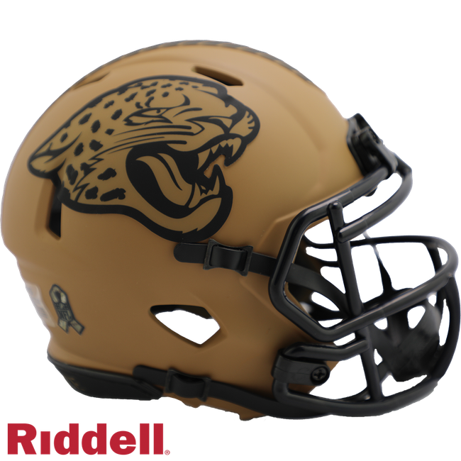 Jacksonville Jaguars Helmet Riddell Replica Mini Speed Style Salute To Service 2023