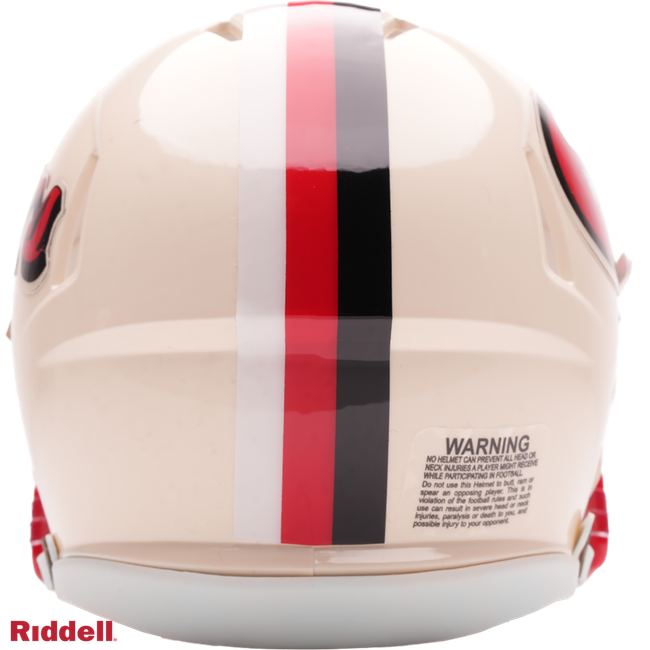 San Francisco 49ers Helmet Riddell Replica Mini Speed Style Retro Collection