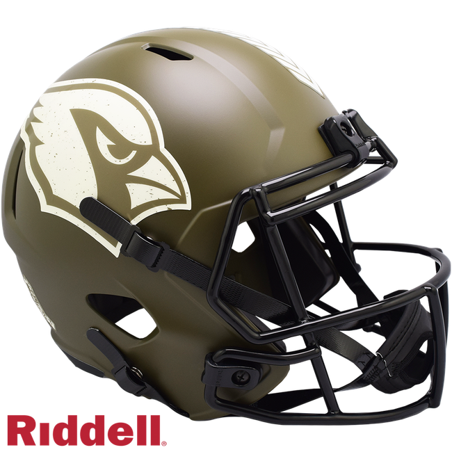 Arizona Cardinals Helmet Riddell Replica Full Size Speed Style Salute To Service 2022