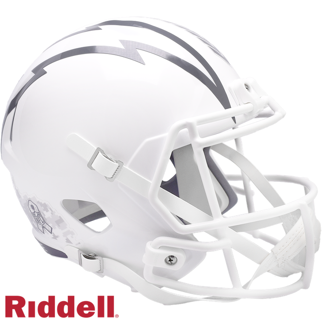 Los Angeles Chargers Helmet Riddell Replica Full Size Speed Style Salute To Service 2024