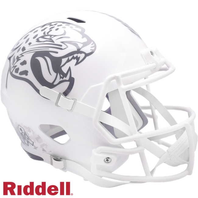 Jacksonville Jaguars Helmet Riddell Replica Full Size Speed Style Salute To Service 2024