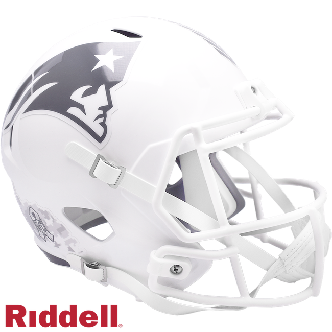 New England Patriots Helmet Riddell Replica Full Size Speed Style Salute To Service 2024