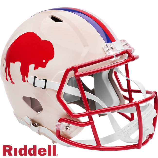 Buffalo Bills Helmet Riddell Replica Full Size Speed Style Retro Collection