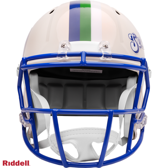 Seattle Seahawks Helmet Riddell Replica Full Size Speed Style Retro Collection