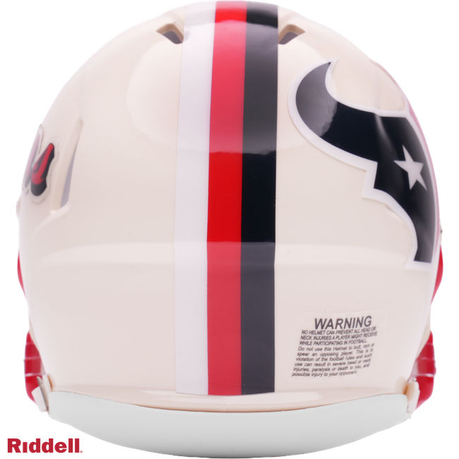 Houston Texans Helmet Riddell Replica Full Size Speed Style Retro Collection