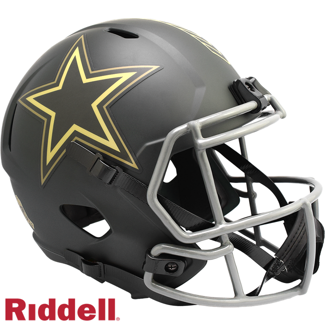 Dallas Cowboys Helmet Riddell Replica Full Size Speed Style Salute To Service 2025