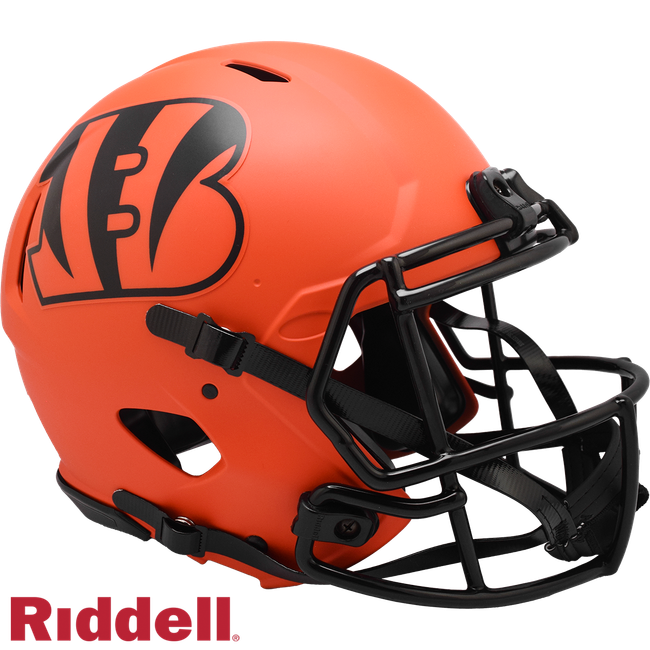 Cincinnati Bengals Helmet Riddell Authentic Full Size Speed Style Rave Alternate