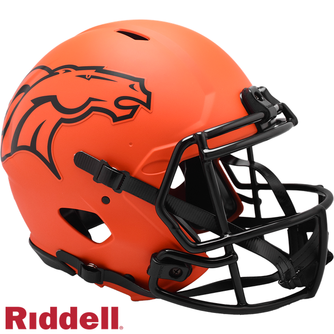 Denver Broncos Helmet Riddell Authentic Full Size Speed Style Rave Alternate