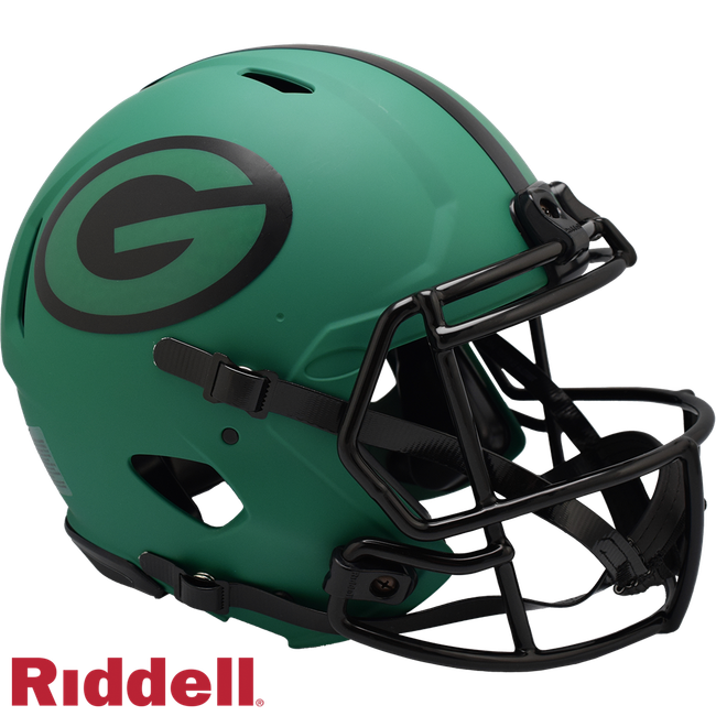 Green Bay Packers Helmet Riddell Authentic Full Size Speed Style Rave Alternate