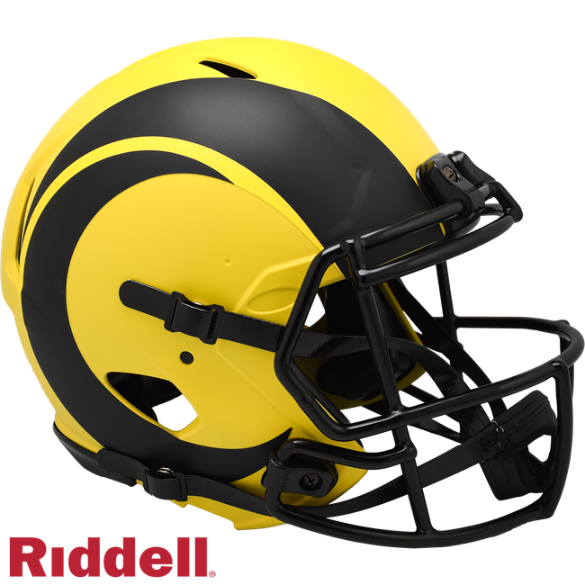 Los Angeles Rams Helmet Riddell Authentic Full Size Speed Style Rave Alternate