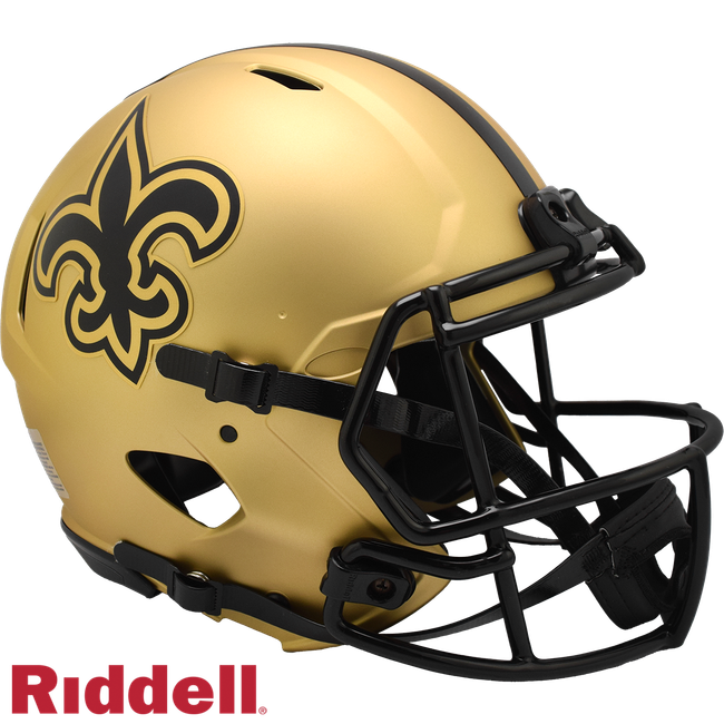New Orleans Saints Helmet Riddell Authentic Full Size Speed Style Rave Alternate