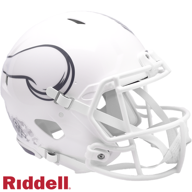Minnesota Vikings Helmet Riddell Authentic Full Size Speed Style Salute To Service 2024