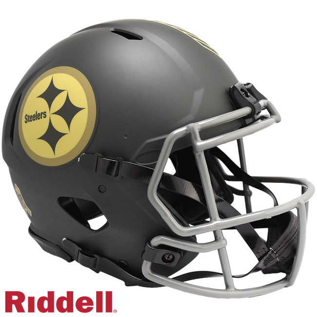 Pittsburgh Steelers Helmet Riddell Authentic Full Size Speed Style Salute To Service 2025