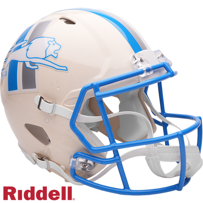 Detroit Lions Helmet Riddell Authentic Full Size Speed Style Retro Collection
