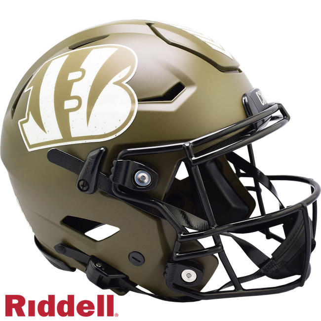 Cincinnati Bengals Helmet Riddell Authentic Full Size SpeedFlex Style Salute To Service 2022