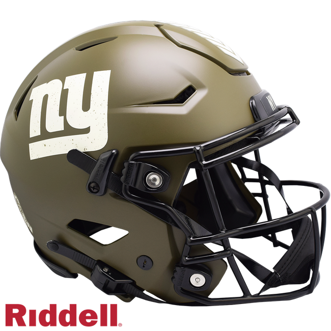 New York Giants Helmet Riddell Authentic Full Size SpeedFlex Style Salute To Service 2022
