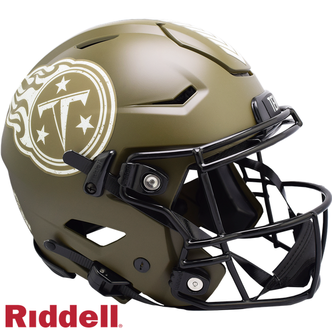Tennessee Titans Helmet Riddell Authentic Full Size SpeedFlex Style Salute To Service 2022