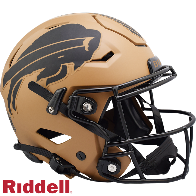 Buffalo Bills Helmet Riddell Authentic Full Size SpeedFlex Style Salute To Service 2023
