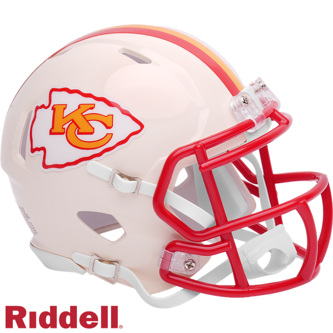 Kansas City Chiefs Helmet Riddell Authentic Full Size SpeedFlex Style Retro Collection