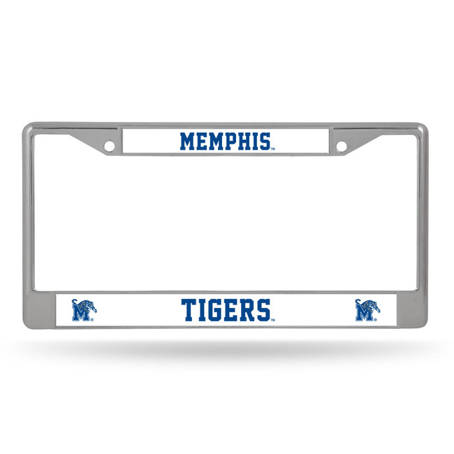 Memphis Tigers License Plate Frame Chrome Special Order