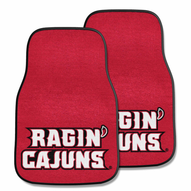 Louisiana-Lafayette Ragin' Cajuns 2-pc Carpet Car Mat Set