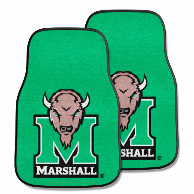 Marshall Thundering Herd 2-pc Carpet Car Mat Set