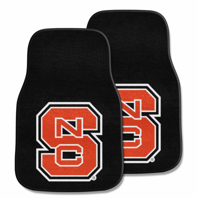 NC State Wolfpack 2-pc Carpet Car Mat Set