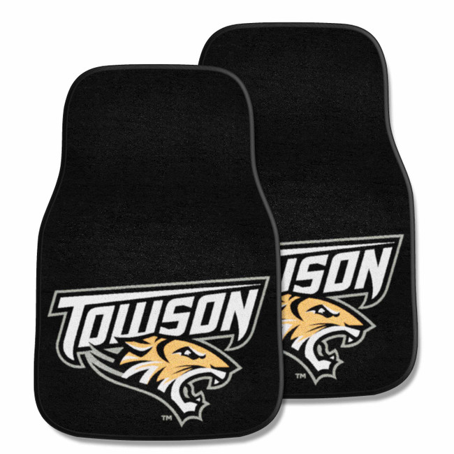 Towson Tigers 2-pc Carpet Car Mat Set