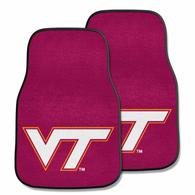 Virginia Tech Hokies 2-pc Carpet Car Mat Set