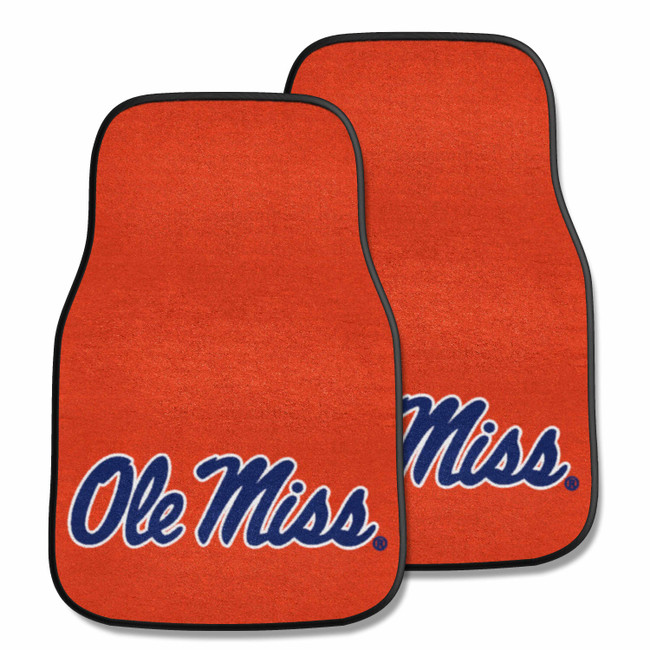 Ole Miss Rebels 2-pc Carpet Car Mat Set