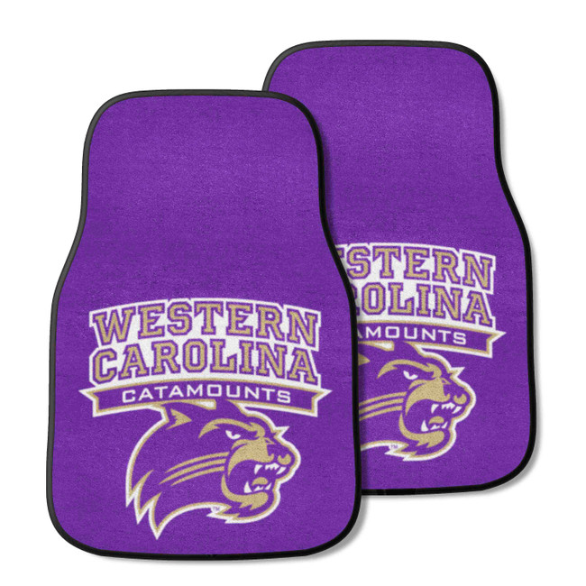 Western Carolina Catamounts 2-pc Carpet Car Mat Set