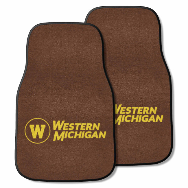 Western Michigan Broncos 2-pc Carpet Car Mat Set