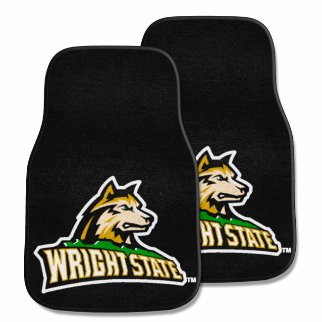 Wright State Raiders 2-pc Carpet Car Mat Set