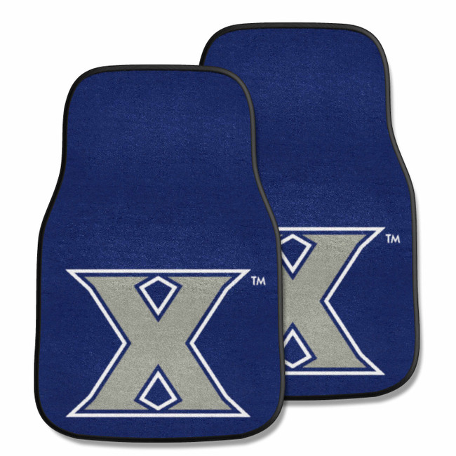 Xavier Musketeers 2-pc Carpet Car Mat Set