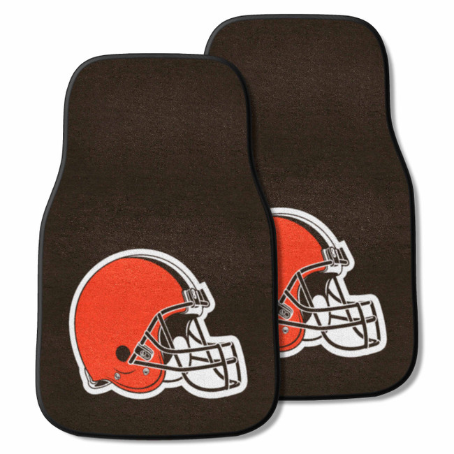 Cleveland Browns Front Carpet Car Mat Set - 2 Pieces
