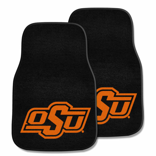 Oklahoma State Cowboys 2-pc Carpet Car Mat Set