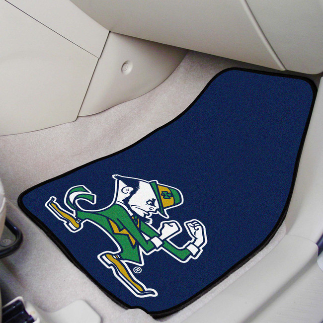 Notre Dame Fighting Irish 2-pc Carpet Car Mat Set