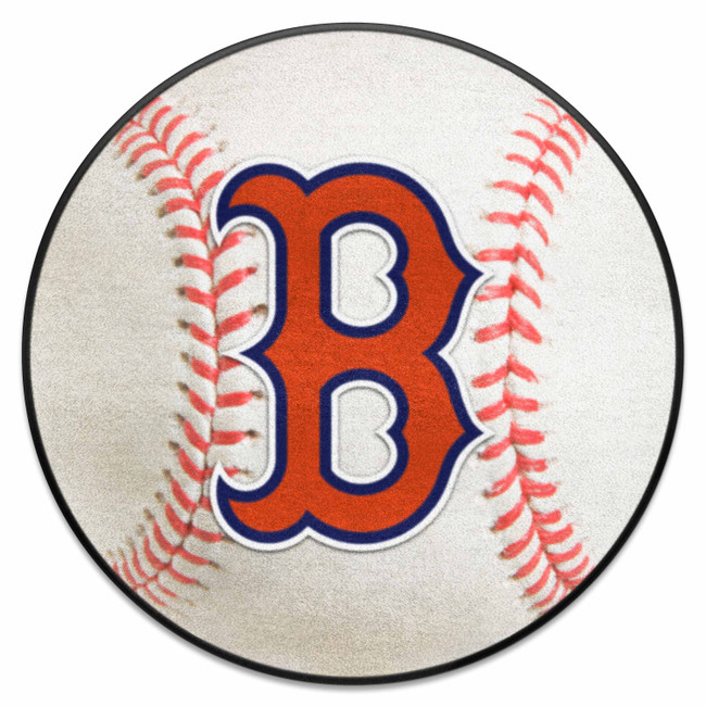 Boston Red Sox Baseball Rug - 27in. Diameter B Cap Logo