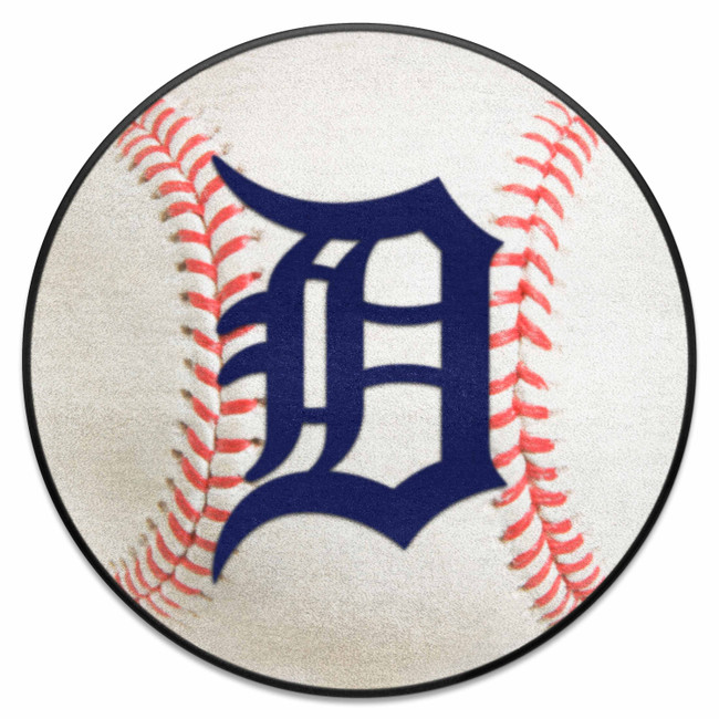 Detroit Tigers Baseball Rug - 27in. Diameter D Primary Cap Logo