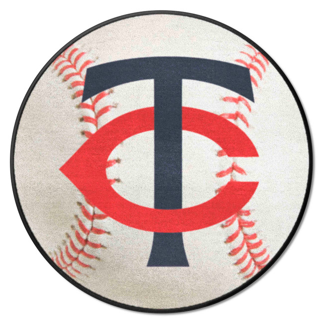 Minnesota Twins Baseball Rug - 27in. Diameter TC Cap Logo