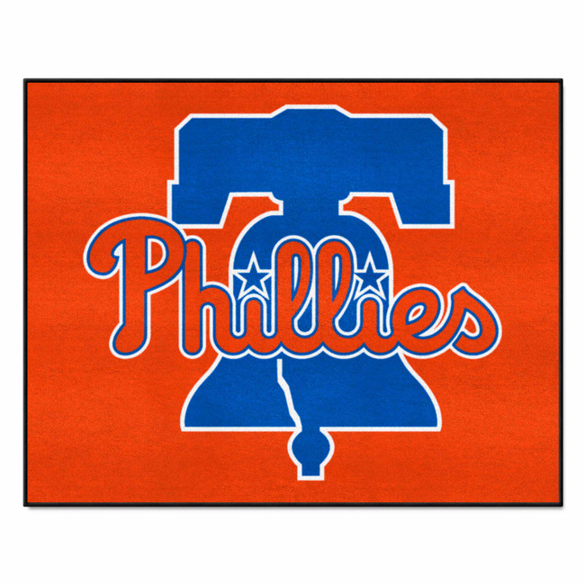 Philadelphia Phillies All-Star Rug - 34 in. x 42.5 in. P Cap Logo & Wordmark