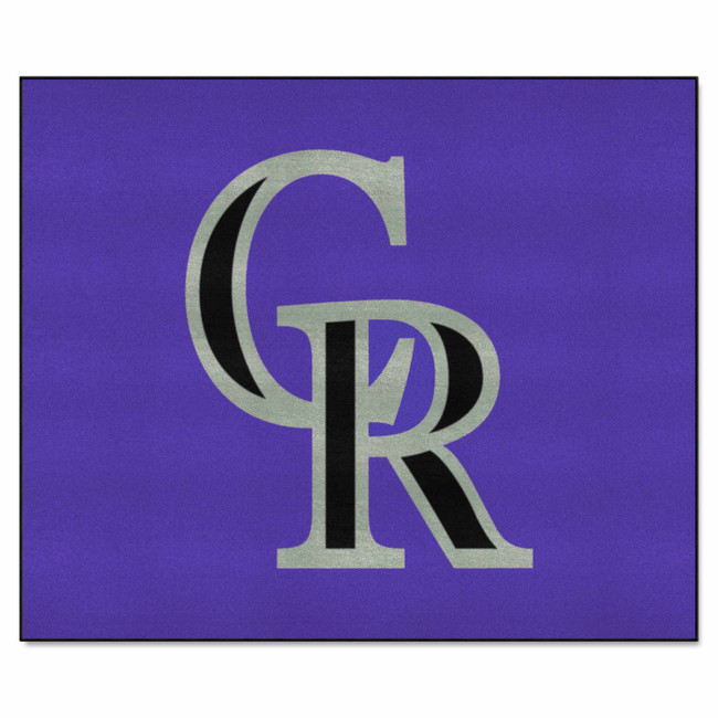 Colorado Rockies Tailgater Rug - 5ft. x 6ft. CR Primary Cap Logo