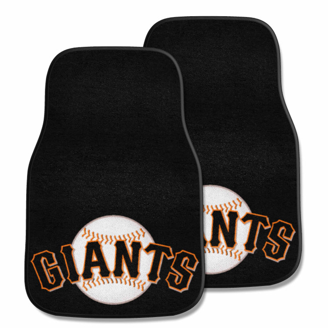 San Francisco Giants Front Carpet Car Mat Set - 2 Pieces Giants Baseball Primary Logo