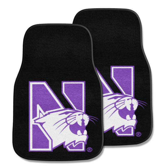 Northwestern Wildcats 2-pc Carpet Car Mat Set