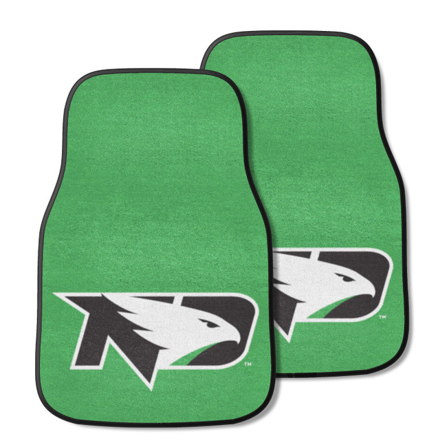 North Dakota Fighting Hawks 2-pc Carpet Car Mat Set