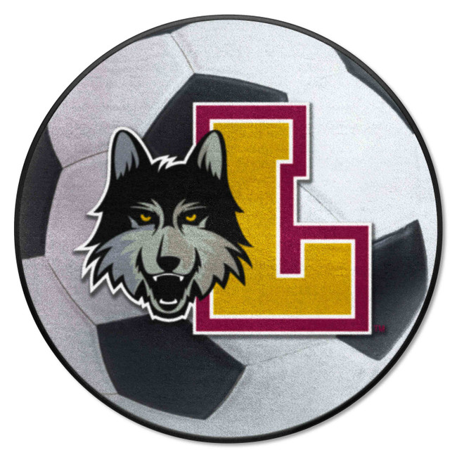 Loyola Chicago Ramblers Soccer Ball Rug - 27in. Diameter