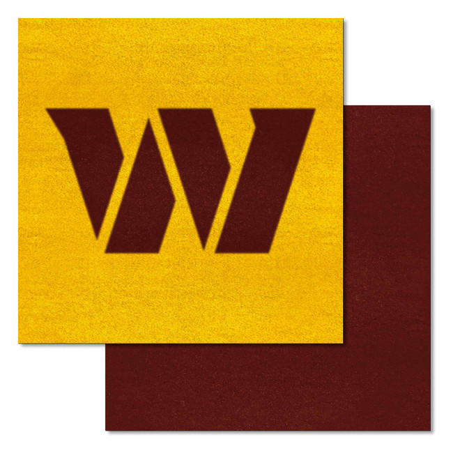 Washington Commanders Team Carpet Tiles Helmet Logo Maroon