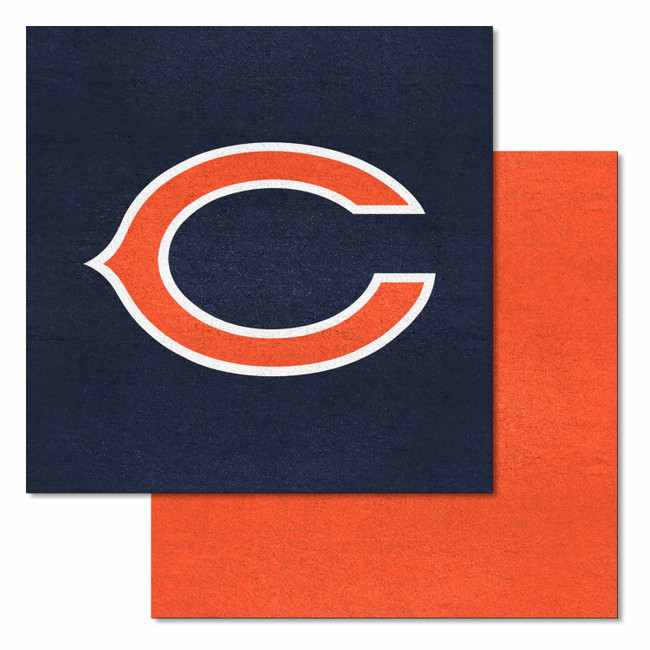 Chicago Bears Team Carpet Tiles "C" Logo Navy