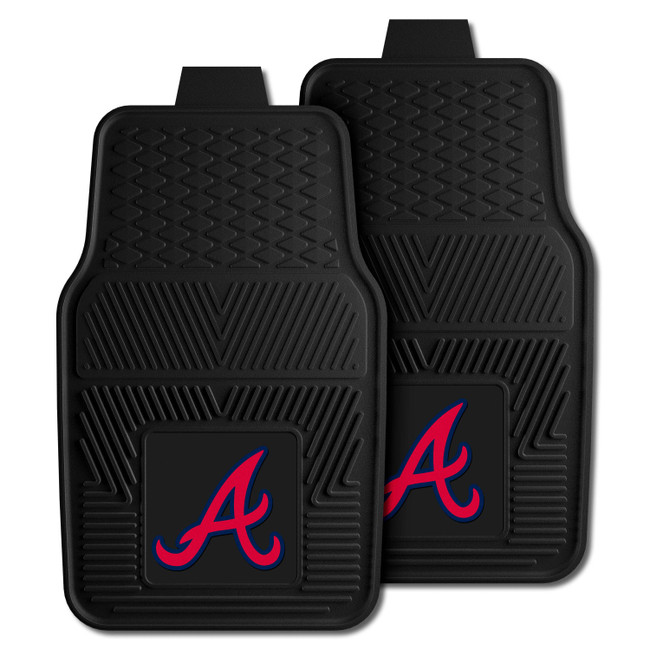 MLB - Atlanta Braves 2-pc Vinyl Car Mat Set 17"x27"